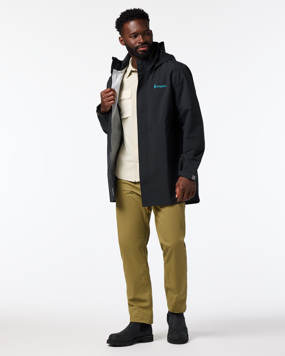 Cielo Rain Parka - Men's, Cotopaxi Black, Model Kirk