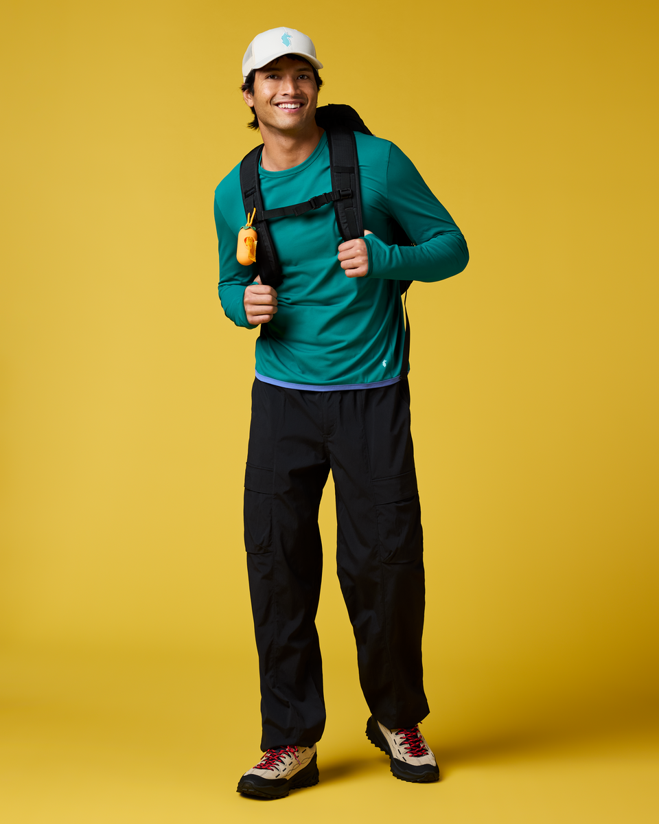 Coraje Tech Cargo Pant - Men's, Black, Model Christian