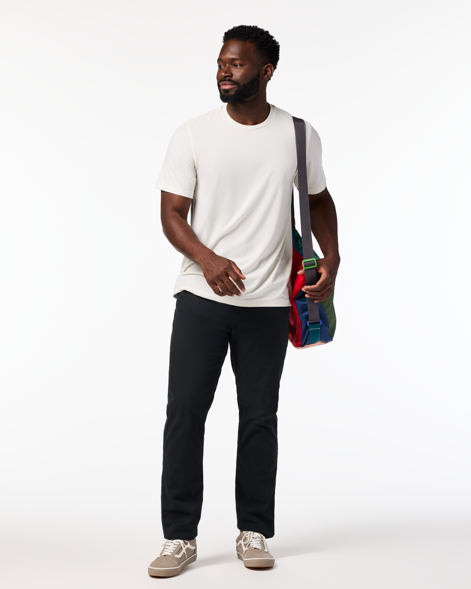 Empaca Crew T-Shirt - Men's, Bone, Model Kirk