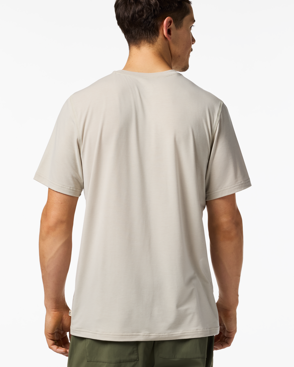 Empaca Crew T-Shirt - Men's, Mineral, Model Kellan