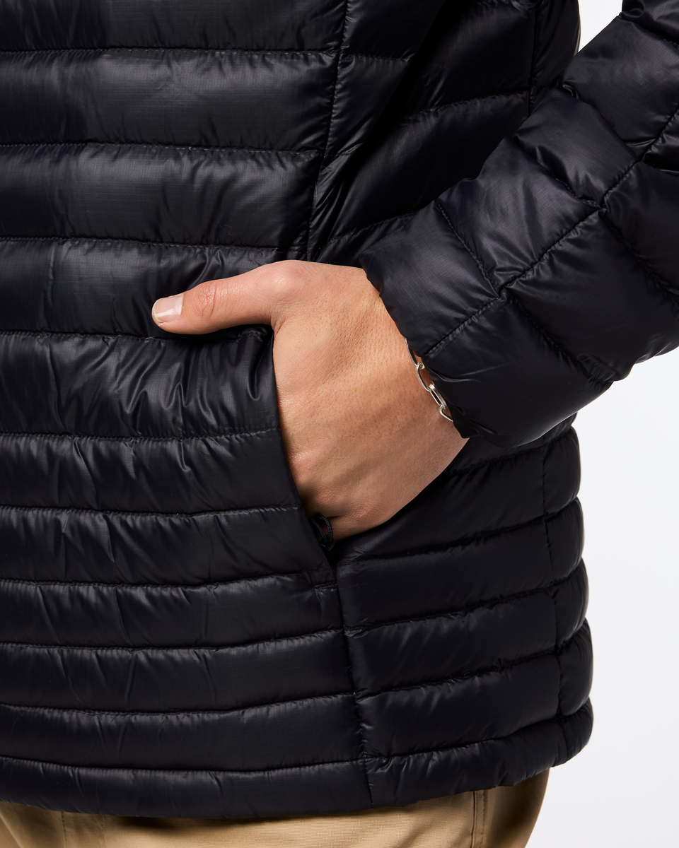 Fuego Down Hooded Jacket - Men's, Cotopaxi Black, Model Maximus