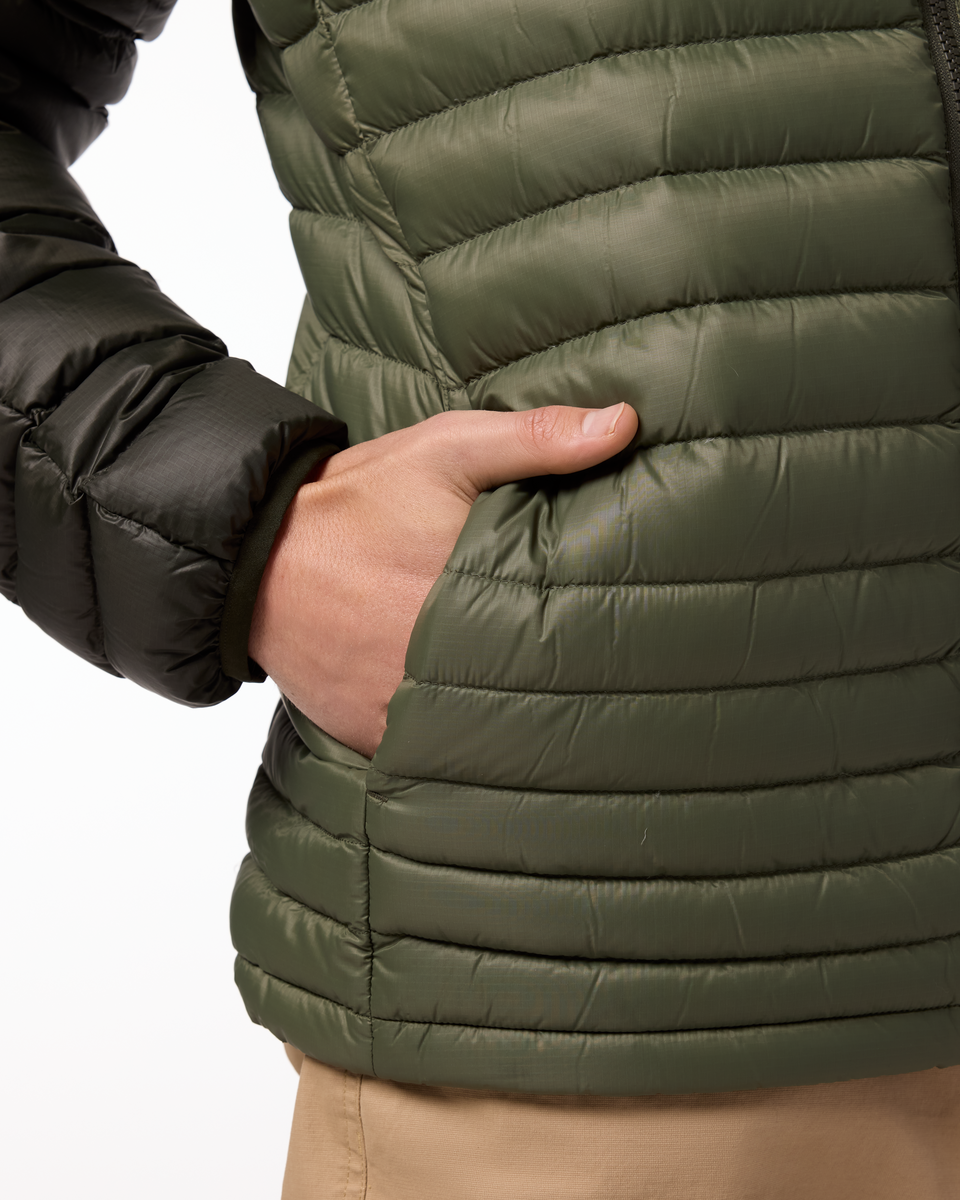 Fuego Down Jacket - Men's, Woods/Fatigue, Model Maximus