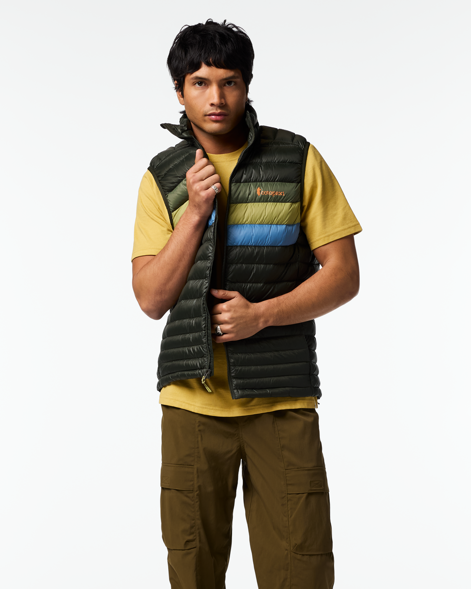 Fuego Down Vest - Men's, Woods Stripes, Model Christian