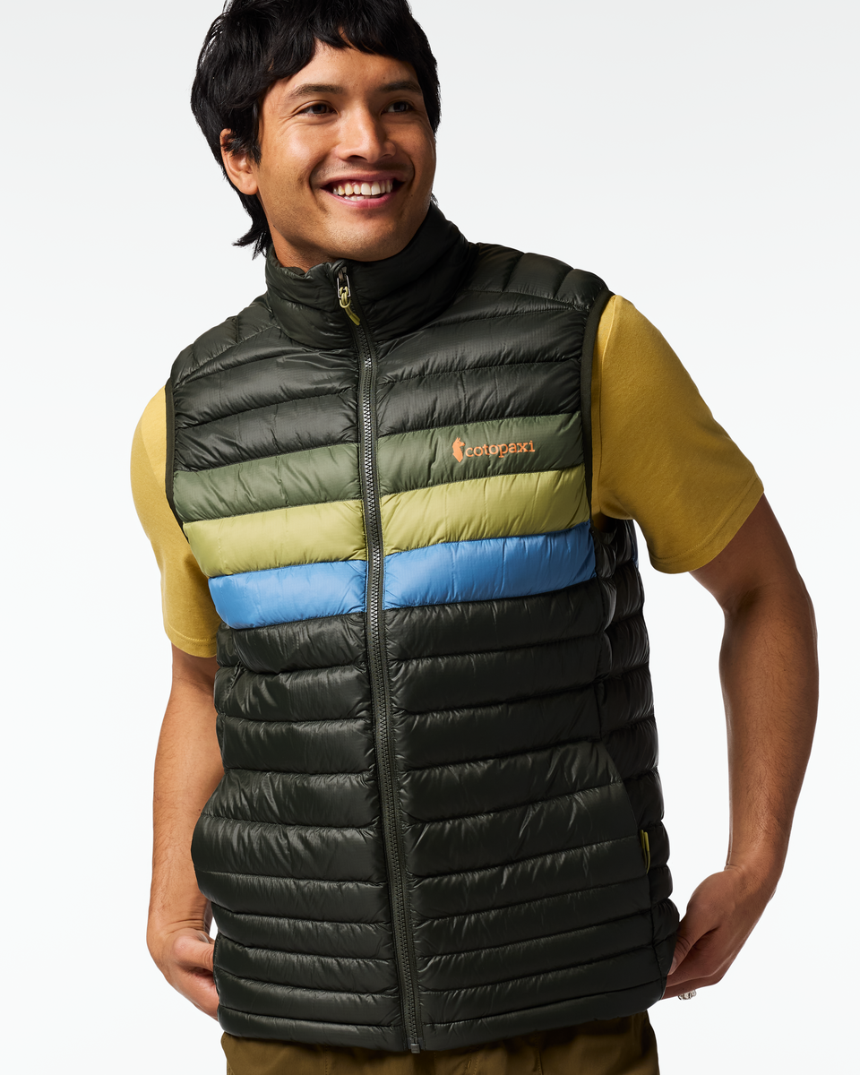 Fuego Down Vest - Men's, Woods Stripes, Model Christian