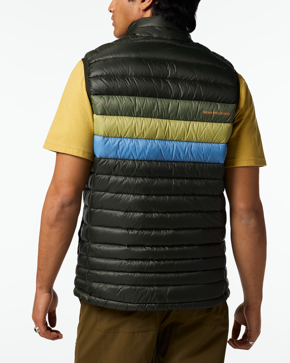 Fuego Down Vest - Men's, Woods Stripes, Model Christian