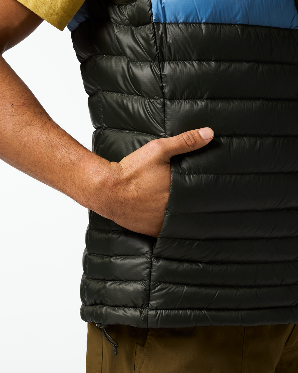 Fuego Down Vest - Men's, Woods Stripes, Model Christian