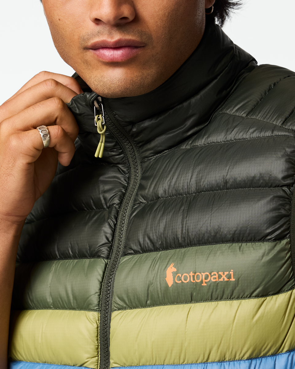 Fuego Down Vest - Men's, Woods Stripes, Model Christian