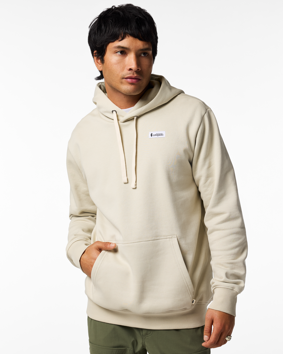 Llama Patch Pullover Hoodie - Men's, Mineral, Model Christian