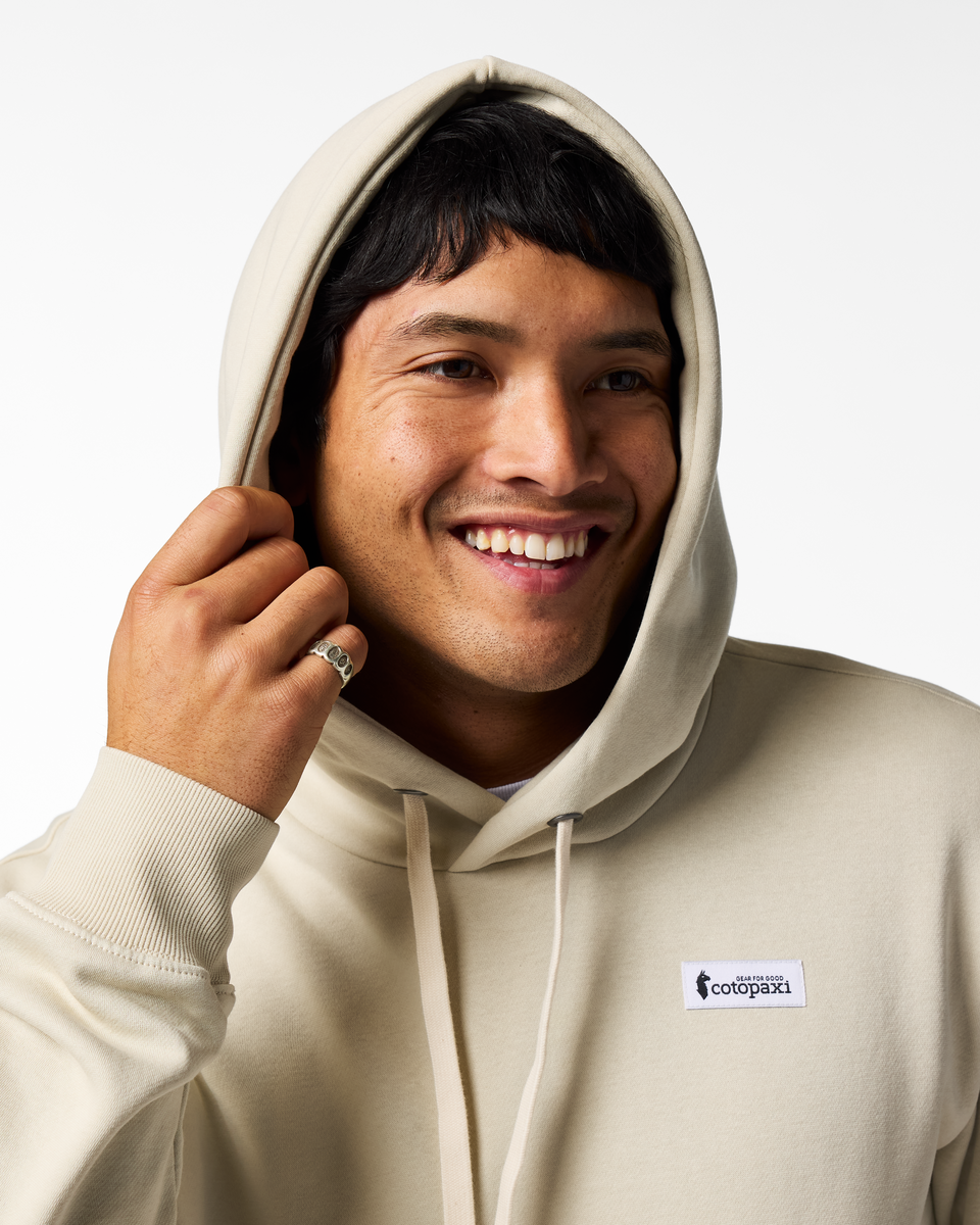 Llama Patch Pullover Hoodie - Men's, Mineral, Model Christian