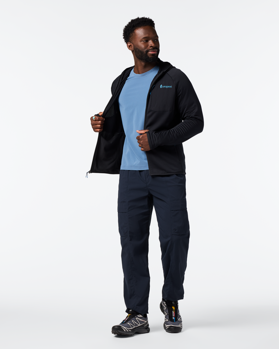 Otero Fleece Full-Zip Hooded Jacket - Men's, Cotopaxi Black, Model Kirk
