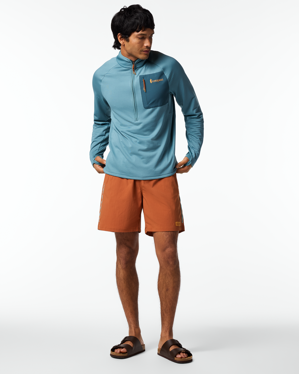 Otero Fleece Half-Zip Pullover - Men's, Everglade, Model Christian