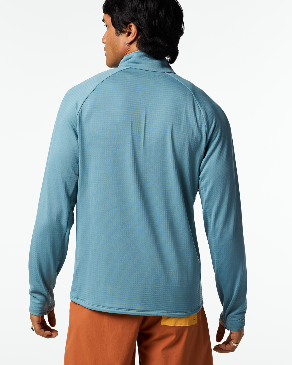 Otero Fleece Half-Zip Pullover - Men's, Everglade, Model Christian