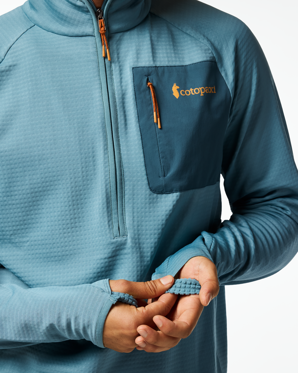 Otero Fleece Half-Zip Pullover - Men's, Everglade, Model Christian