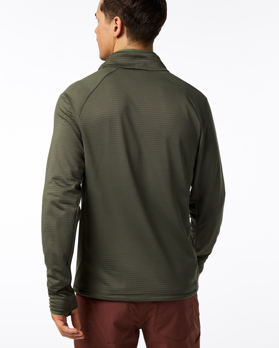 Otero Fleece Half-Zip Pullover - Men's, Fatigue, Model Kellan