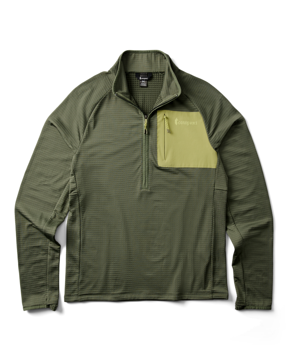 Otero Fleece Half-Zip Pullover - Men's, Fatigue