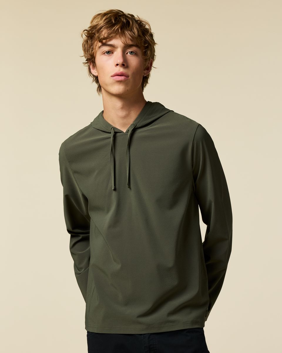 Pulso Tech Hoodie - Men's, Fatigue, Model Maximus