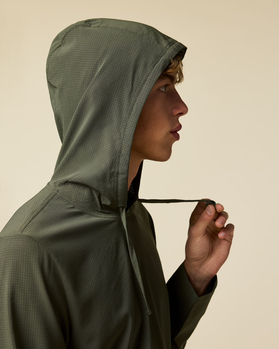 Pulso Tech Hoodie - Men's, Fatigue, Model Maximus