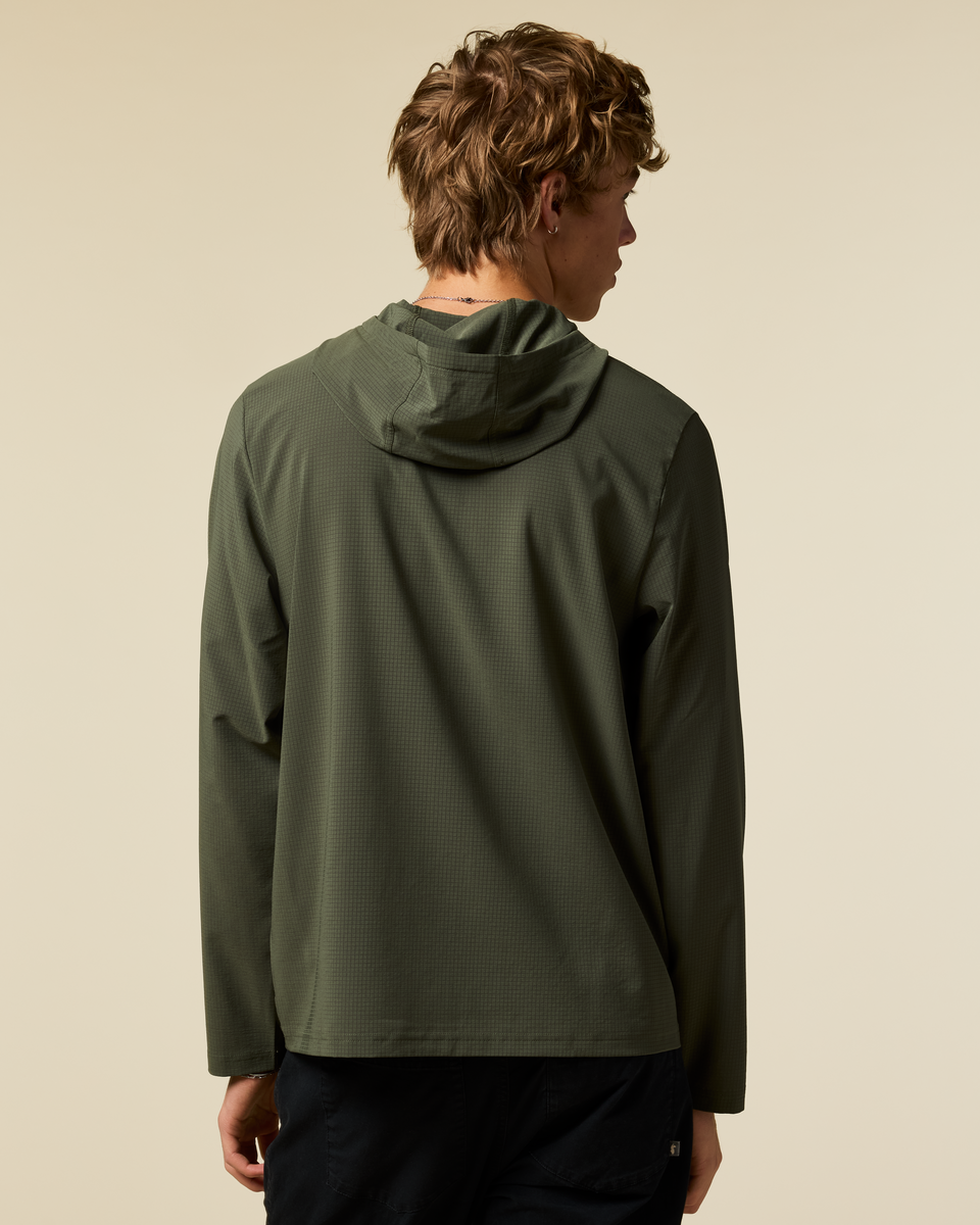 Pulso Tech Hoodie - Men's, Fatigue, Model Maximus
