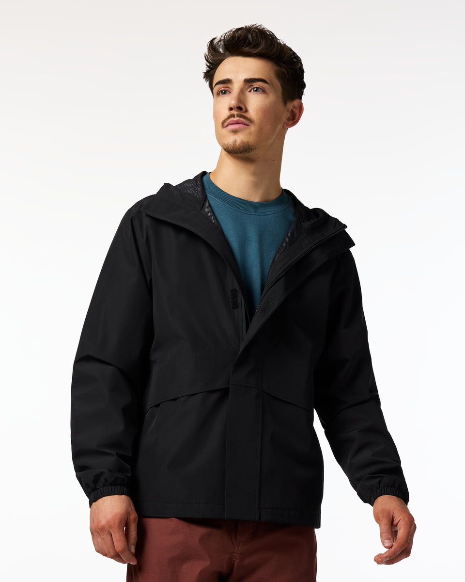 Rayu Rain Jacket - Men's, Cotopaxi Black, Model Kellan