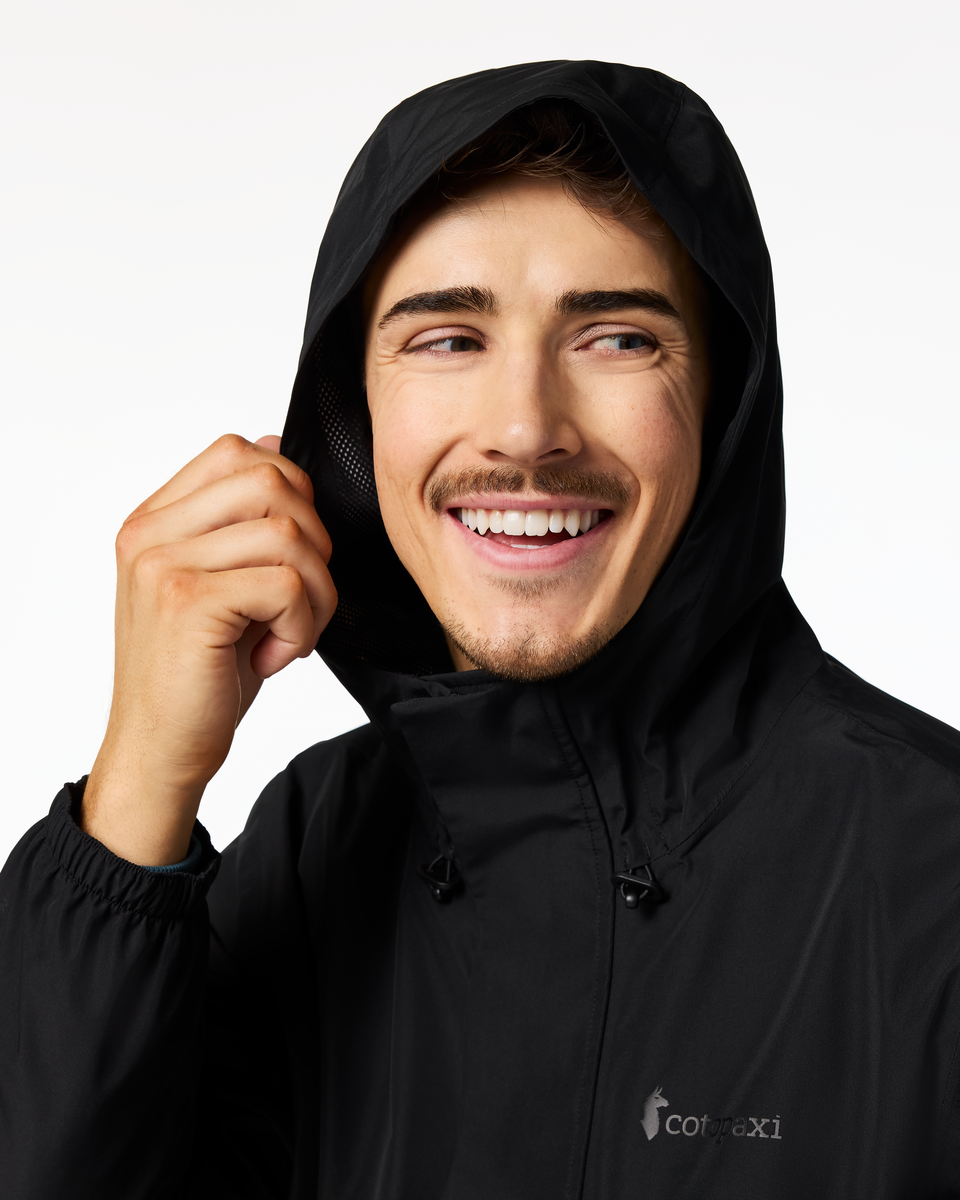 Rayu Rain Jacket - Men's, Cotopaxi Black, Model Kellan