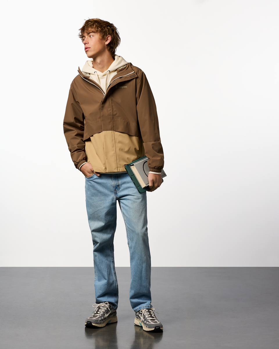 Rayu Rain Jacket - Men's, Dune/Khaki, Model Maximus