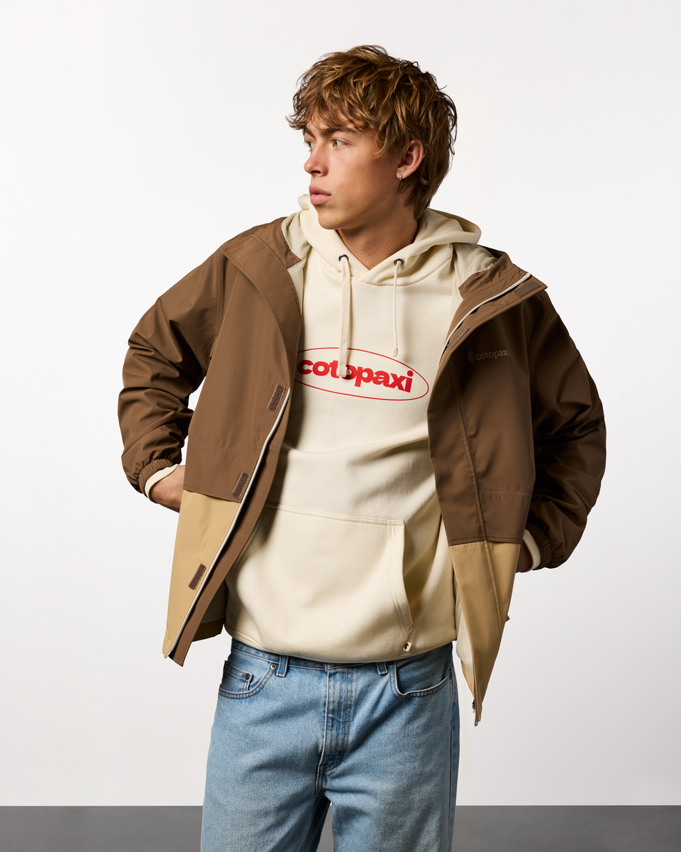 Rayu Rain Jacket - Men's, Dune/Khaki, Model Maximus