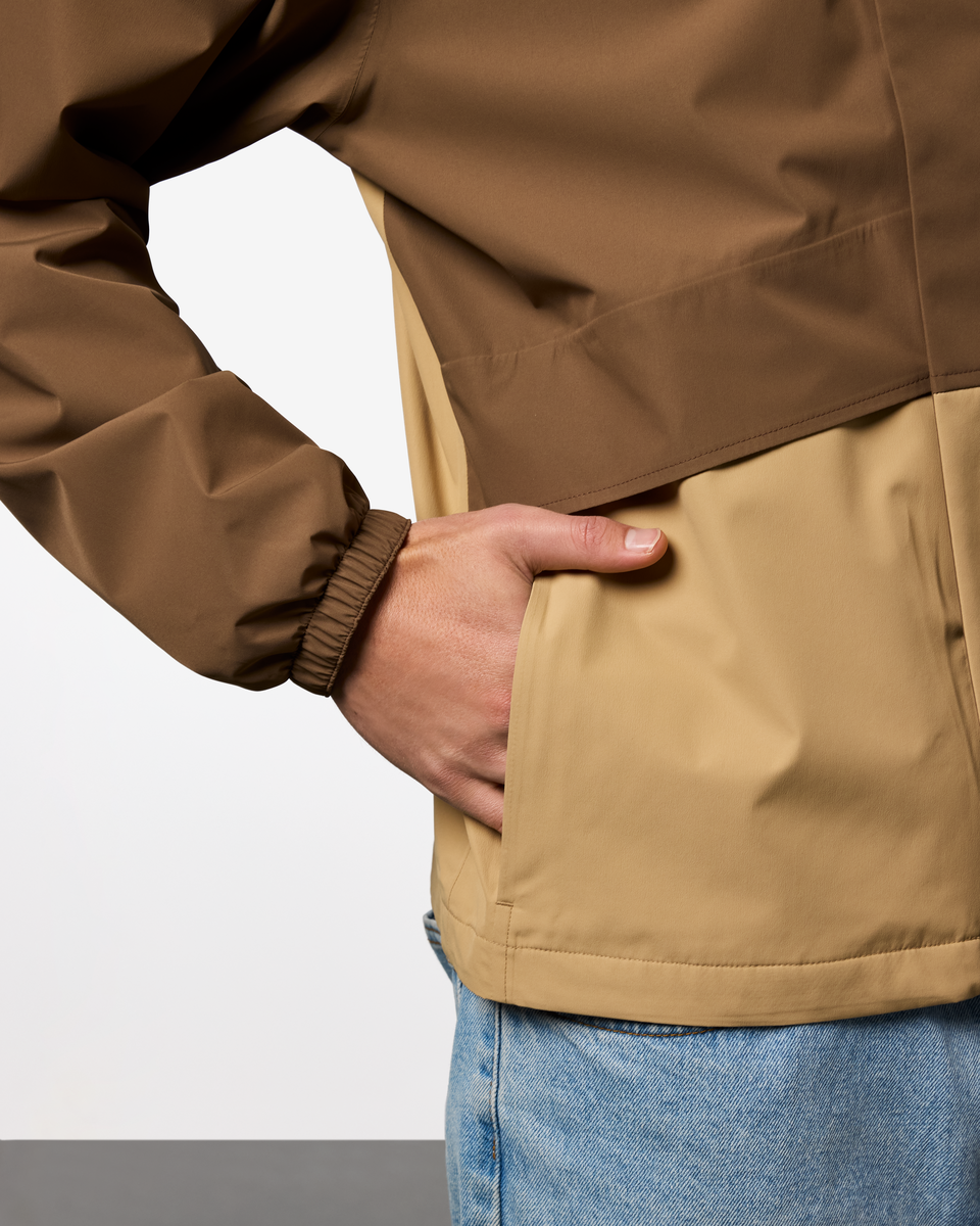 Rayu Rain Jacket - Men's, Dune/Khaki, Model Maximus