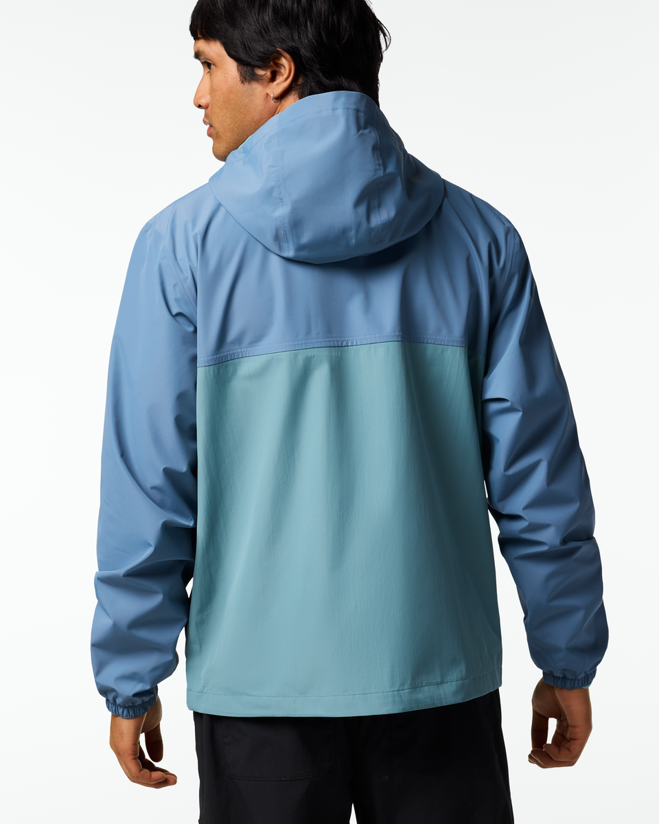 Rayu Rain Jacket - Men's, Steel Blue/Everglade, Model Christian