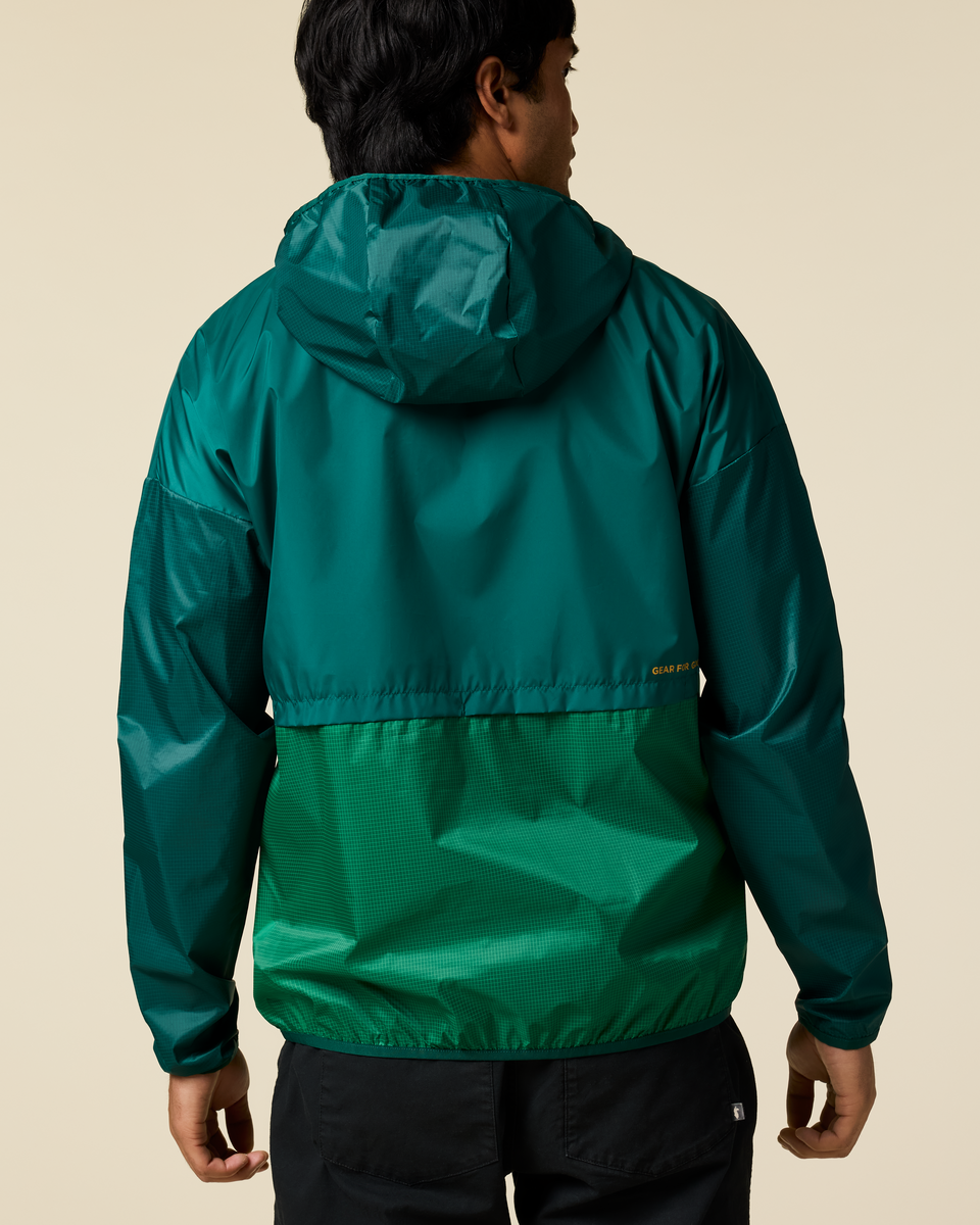 Teca Half-Zip Windbreaker - Men's, Eat More Veggies, Model Christian