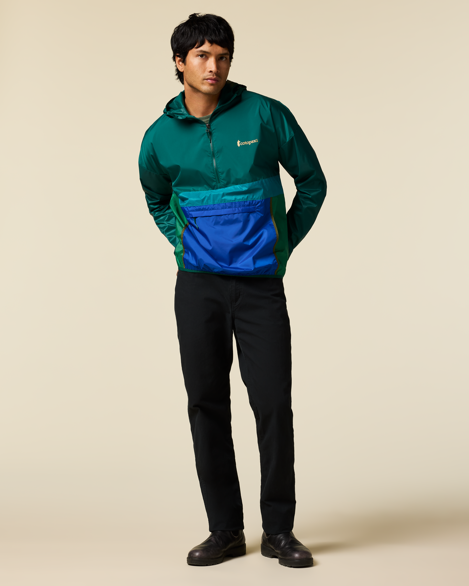 Teca Half-Zip Windbreaker - Men's, Eat More Veggies, Model Christian