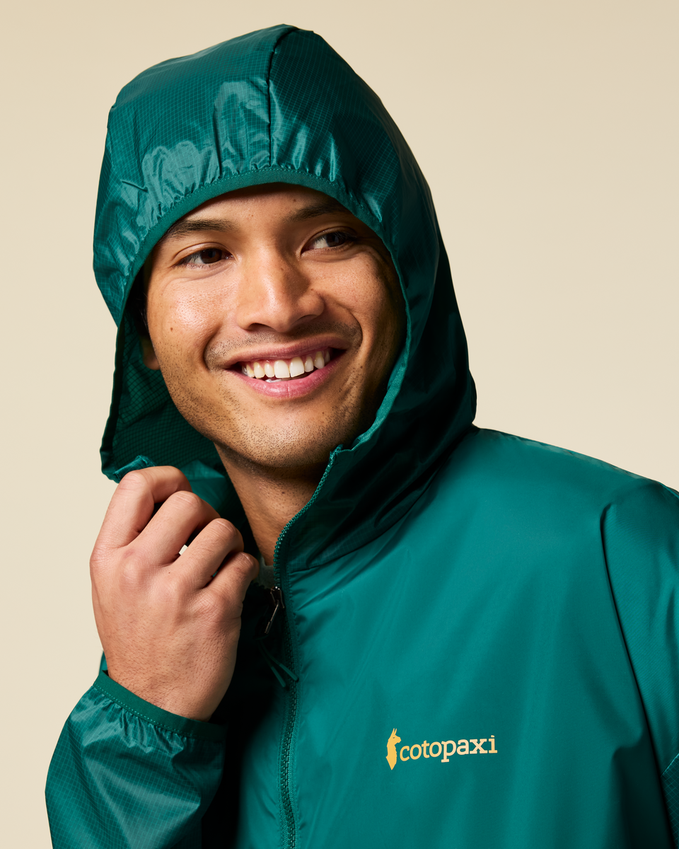 Teca Half-Zip Windbreaker - Men's, Eat More Veggies, Model Christian