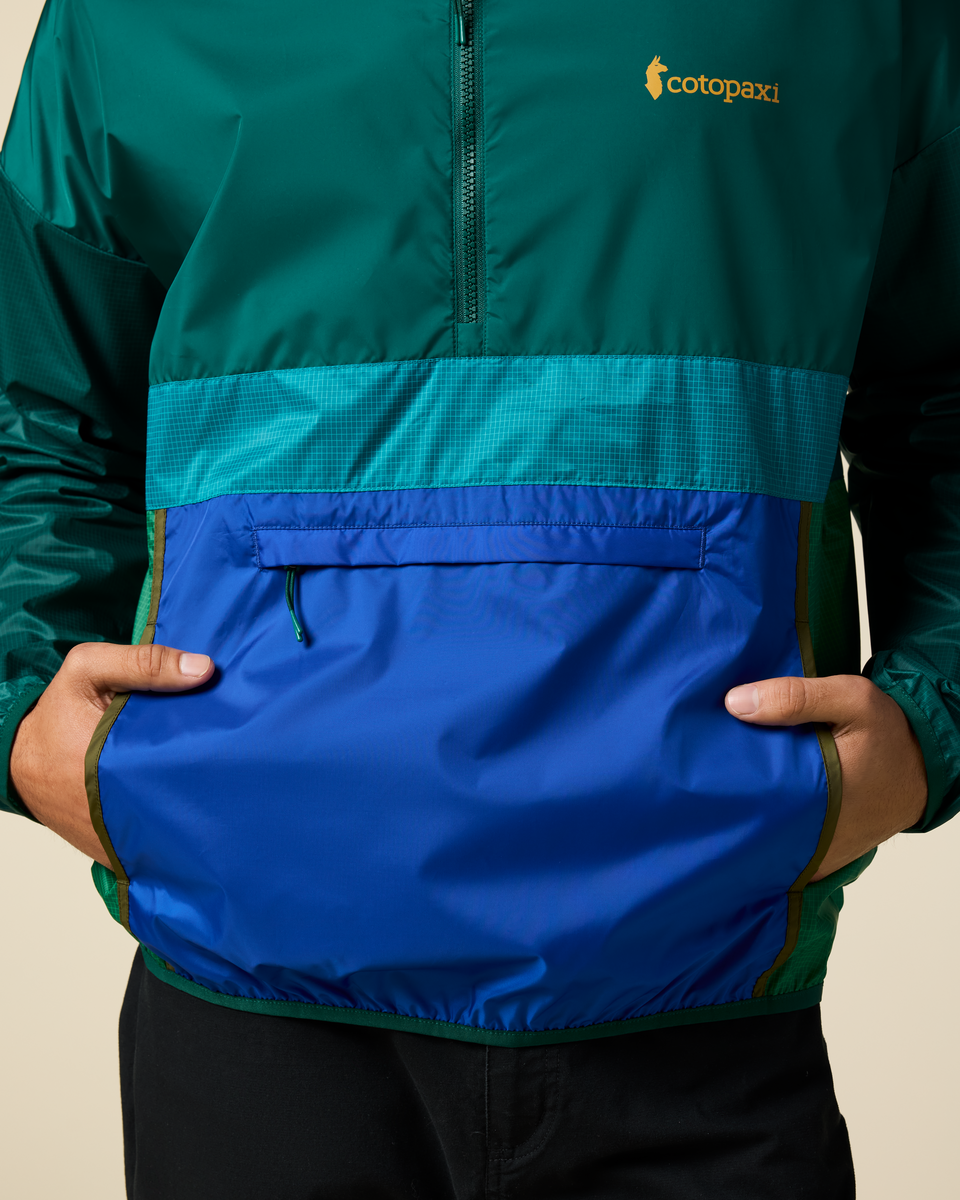 Teca Half-Zip Windbreaker - Men's, Eat More Veggies, Model Christian
