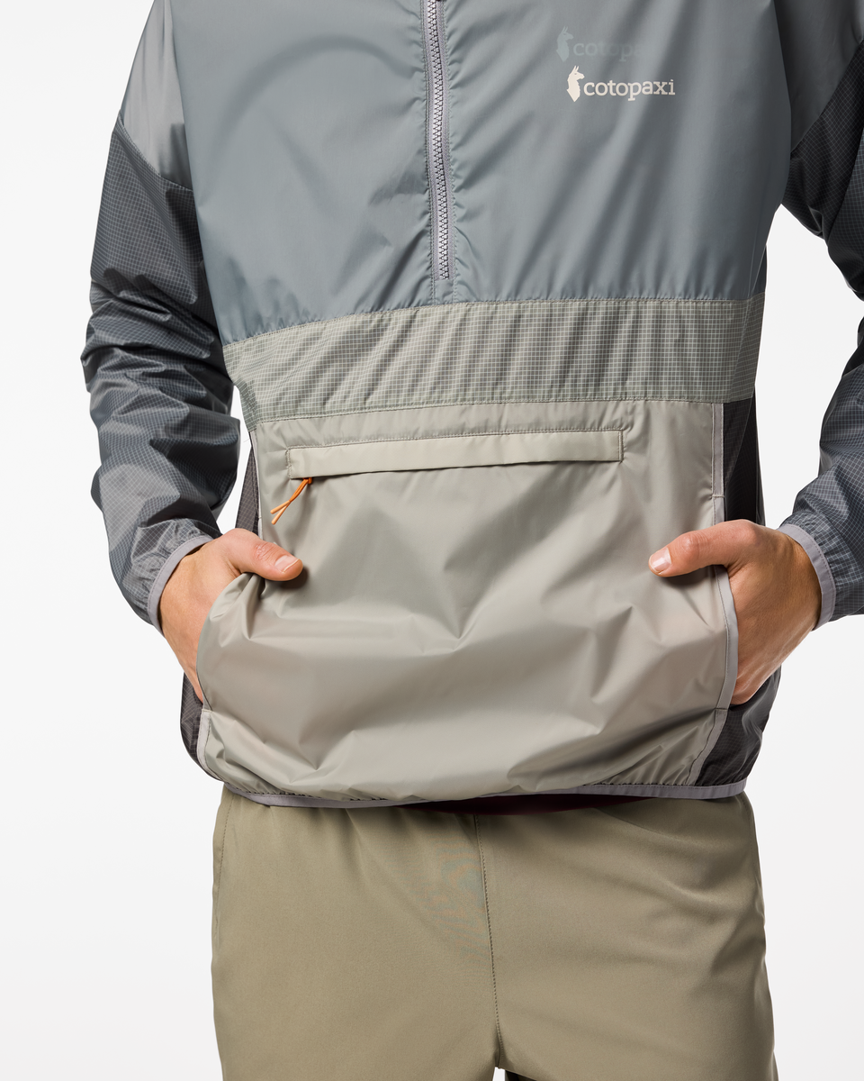 Teca Half-Zip Windbreaker - Men's, Storm Clouds, Model Maximus