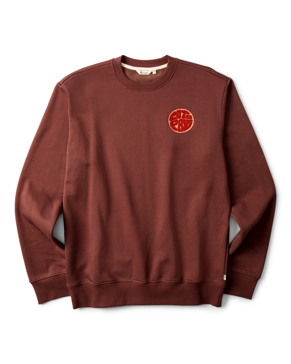Trail To Sea Crew Sweatshirt - Men's, Sepia