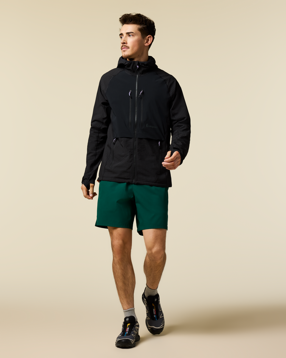 Yermo Hooded Jacket - Men's, Cotopaxi Black, Model Kellan