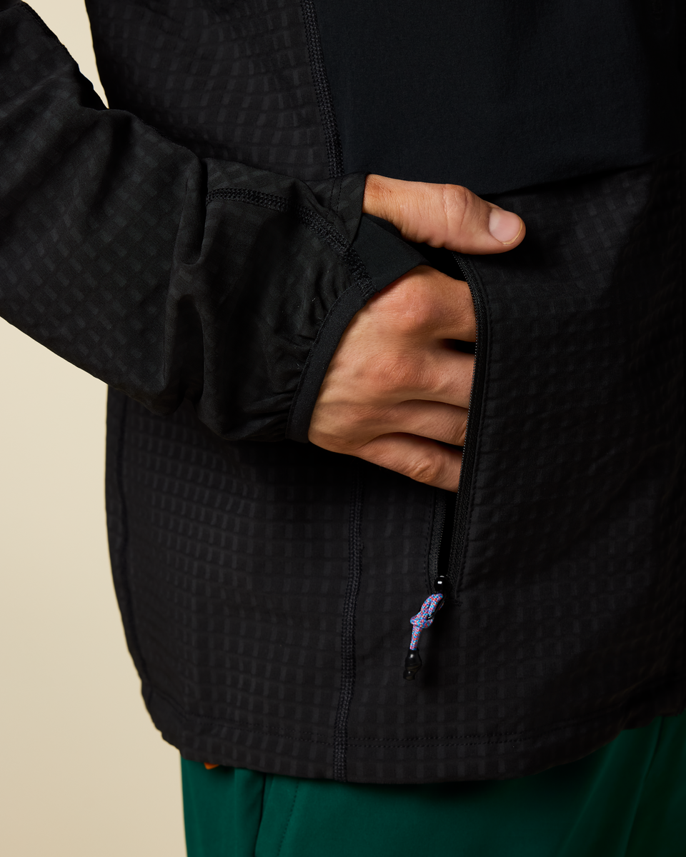 Yermo Hooded Jacket - Men's, Cotopaxi Black, Model Kellan