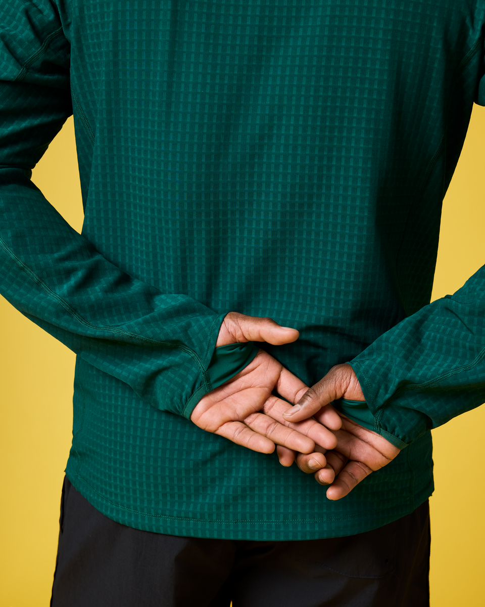 Yermo Hooded Jacket - Men's, Kale, Model Kirk
