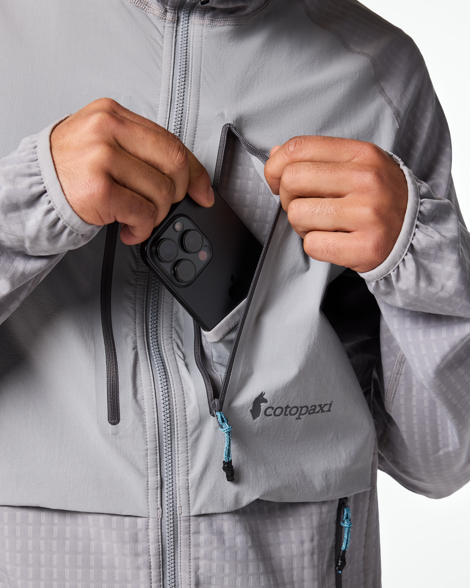 Yermo Hooded Jacket - Men's, Smoke, Model Christian