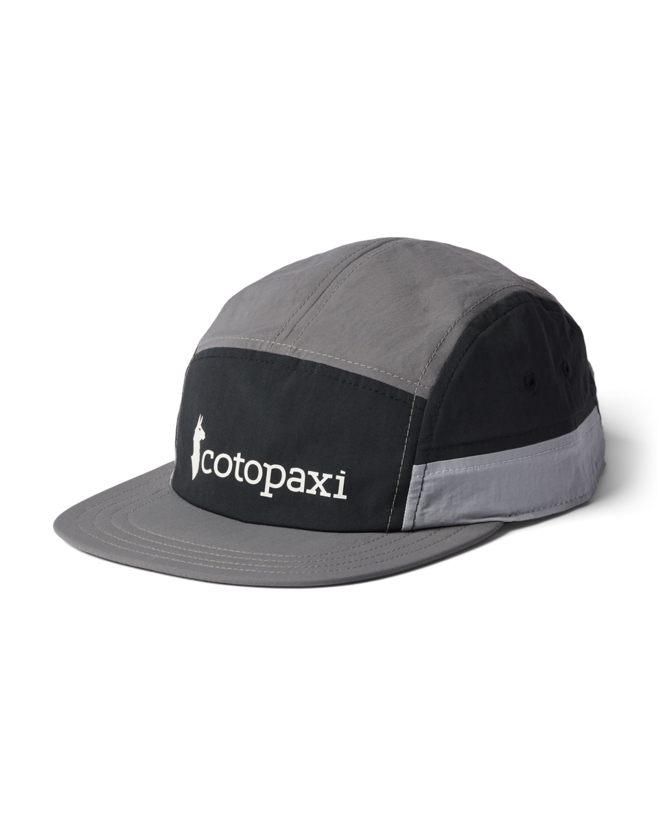 Cotopaxi Tech 5-Panel Hat, Black/Cinder