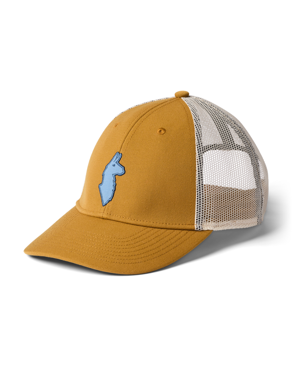 Llama Trucker Hat, Bronze, Detail