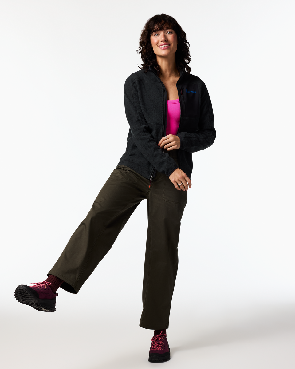 Abrazo Fleece Full-Zip Jacket - Women's, Cotopaxi Black, Model Lola