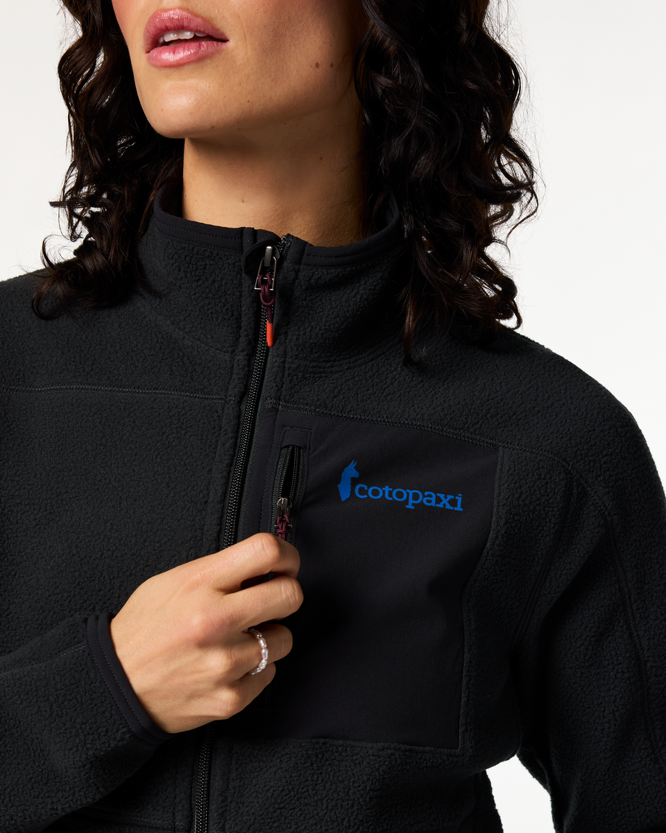 Abrazo Fleece Full-Zip Jacket - Women's, Cotopaxi Black, Model Lola