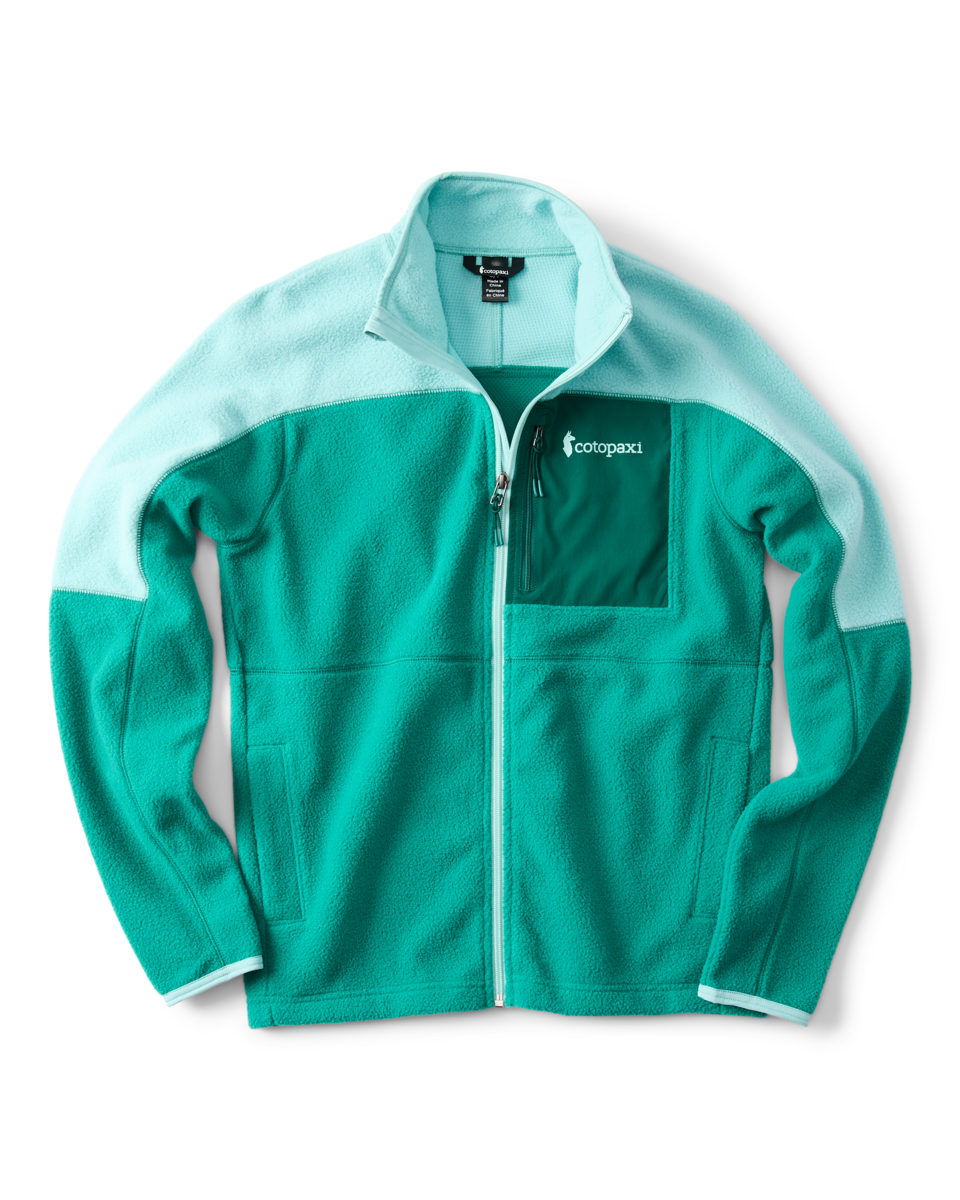 Abrazo Fleece Full-Zip Jacket - Women's, Tide Pool/Malachite