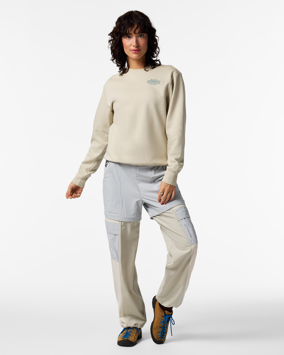 Adventure Gear Crew Sweatshirt - Women's, Mineral, Model Lola
