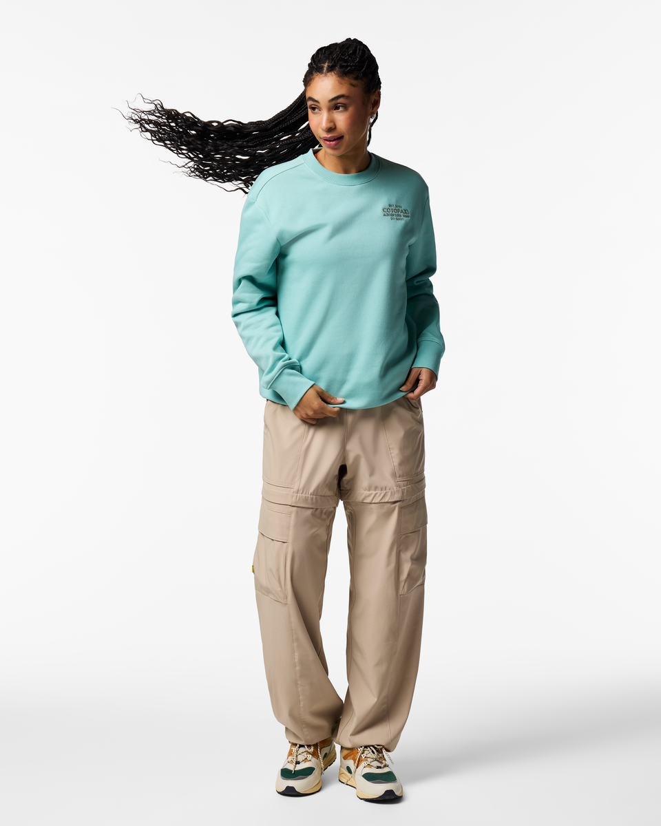 Adventure Gear Crew Sweatshirt - Women's, Tide Pool, Model Kalu