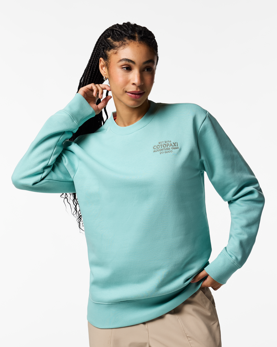Adventure Gear Crew Sweatshirt - Women's, Tide Pool, Model Kalu