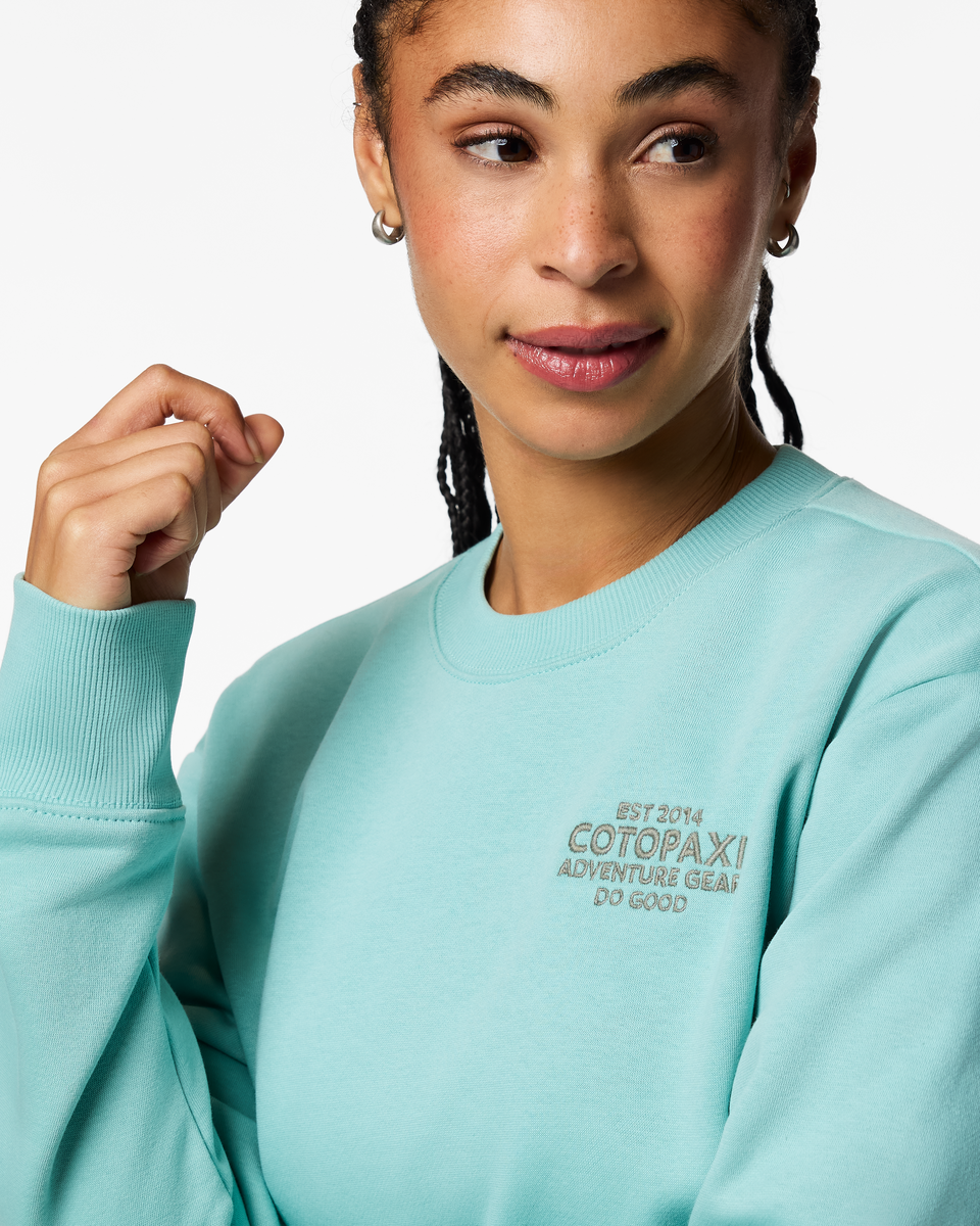 Adventure Gear Crew Sweatshirt - Women's, Tide Pool, Model Kalu