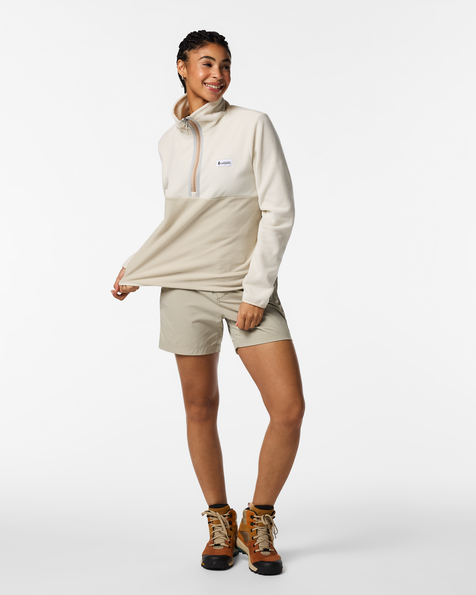 Amado Fleece Pullover - Women's, Chalk/Mineral, Model Kalu