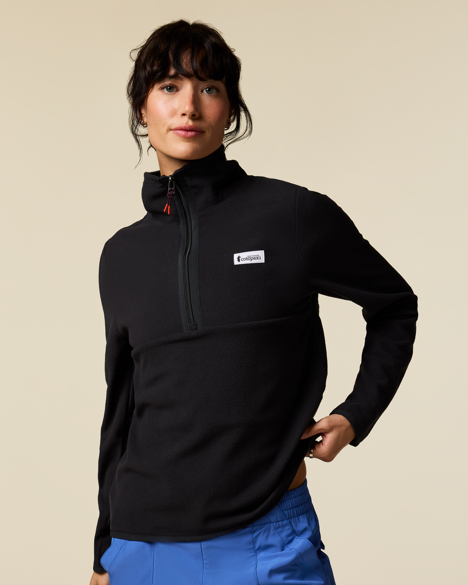 Amado Fleece Pullover - Women's, Cotopaxi Black, Model Lola
