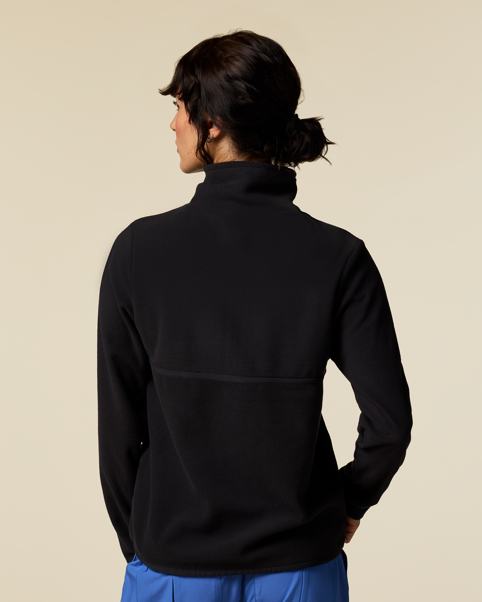 Amado Fleece Pullover - Women's, Cotopaxi Black, Model Lola